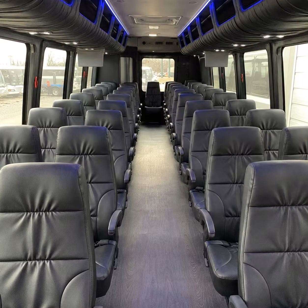 28 passenger minibus interior