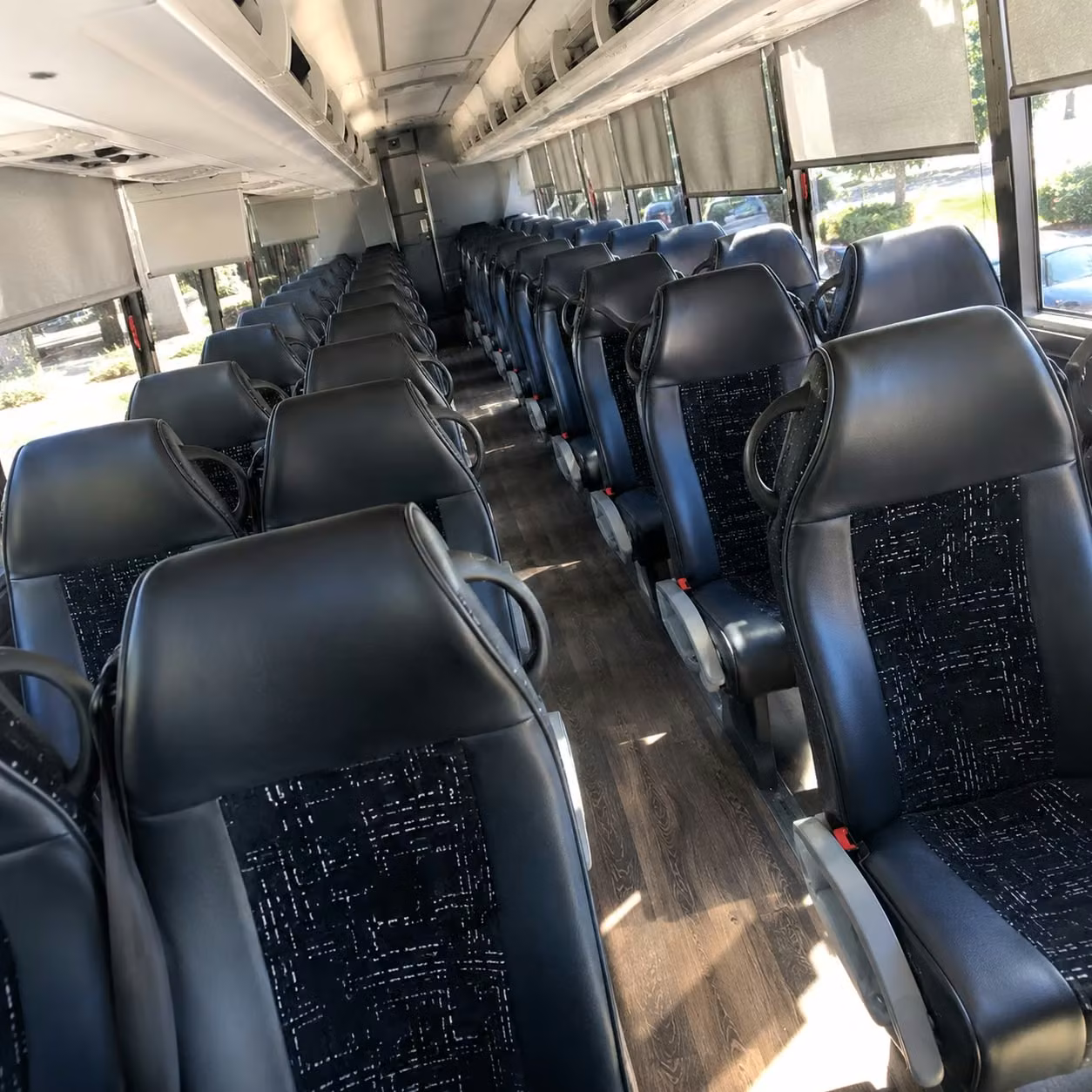 minneapolis charter bus interior