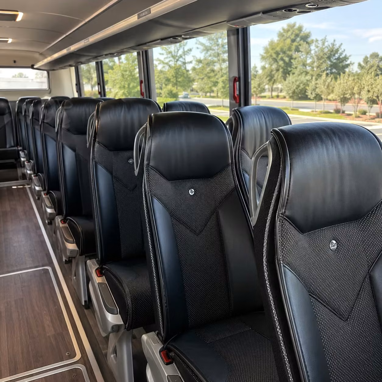 minneapolis charter bus rental inside